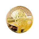 God of Wealth White Agate bead close-up for custom gemstone bracelet design