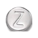 Round steel_Z bead close-up for custom gemstone bracelet design