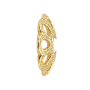 Golden Gasket #3 bead close-up for custom gemstone bracelet design