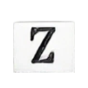 Titanium steel_Z bead close-up for custom gemstone bracelet design
