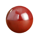 Imperial Cinnabar bead close-up for custom gemstone bracelet design