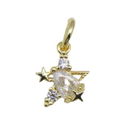 Twin Stars bead close-up for custom gemstone bracelet design
