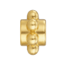 Snowflake Spacer bead close-up for custom gemstone bracelet design