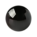 Black Onyx bead close-up for custom gemstone bracelet design