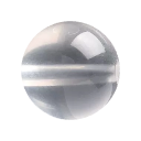 Milky White Crystal bead close-up for custom gemstone bracelet design