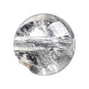 Himalayan White Crystal bead close-up for custom gemstone bracelet design