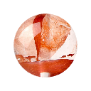 Red Adhesive Flower gemstone bead for custom bracelets