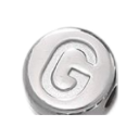 Round steel_G bead close-up for custom gemstone bracelet design