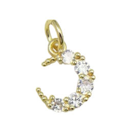 Crescent bead close-up for custom gemstone bracelet design