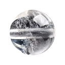 White Assay Crystal bead close-up for custom gemstone bracelet design