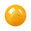 God of Wealth Yellow Agate bead close-up for custom gemstone bracelet design