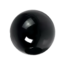 Black Obsidian bead close-up for custom gemstone bracelet design