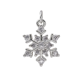 Snowflake Beads gemstone bead for custom bracelets