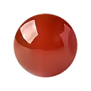 Red Agate bead close-up for custom gemstone bracelet design